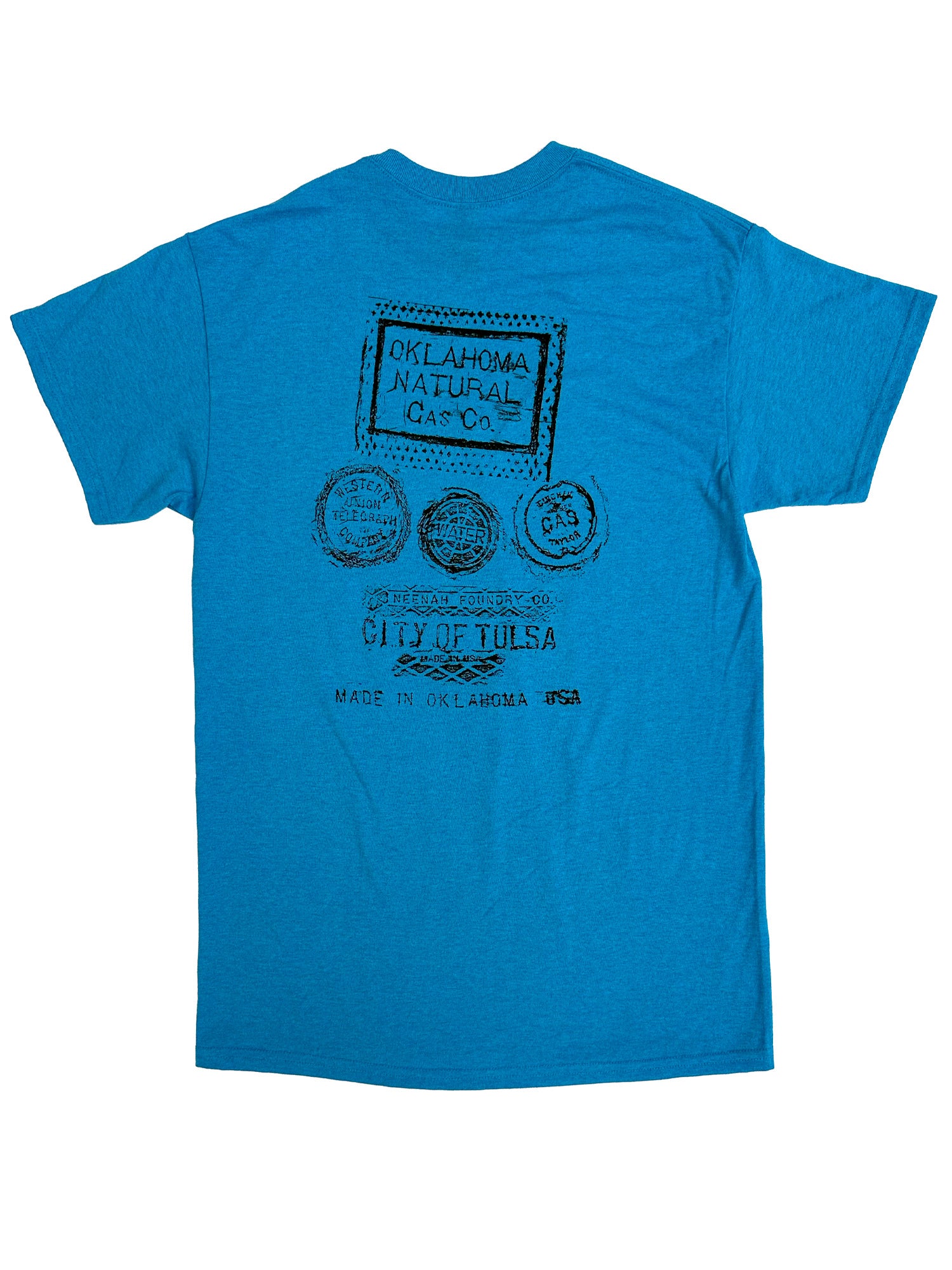 Blue Grate shirt back, grateshirts.com