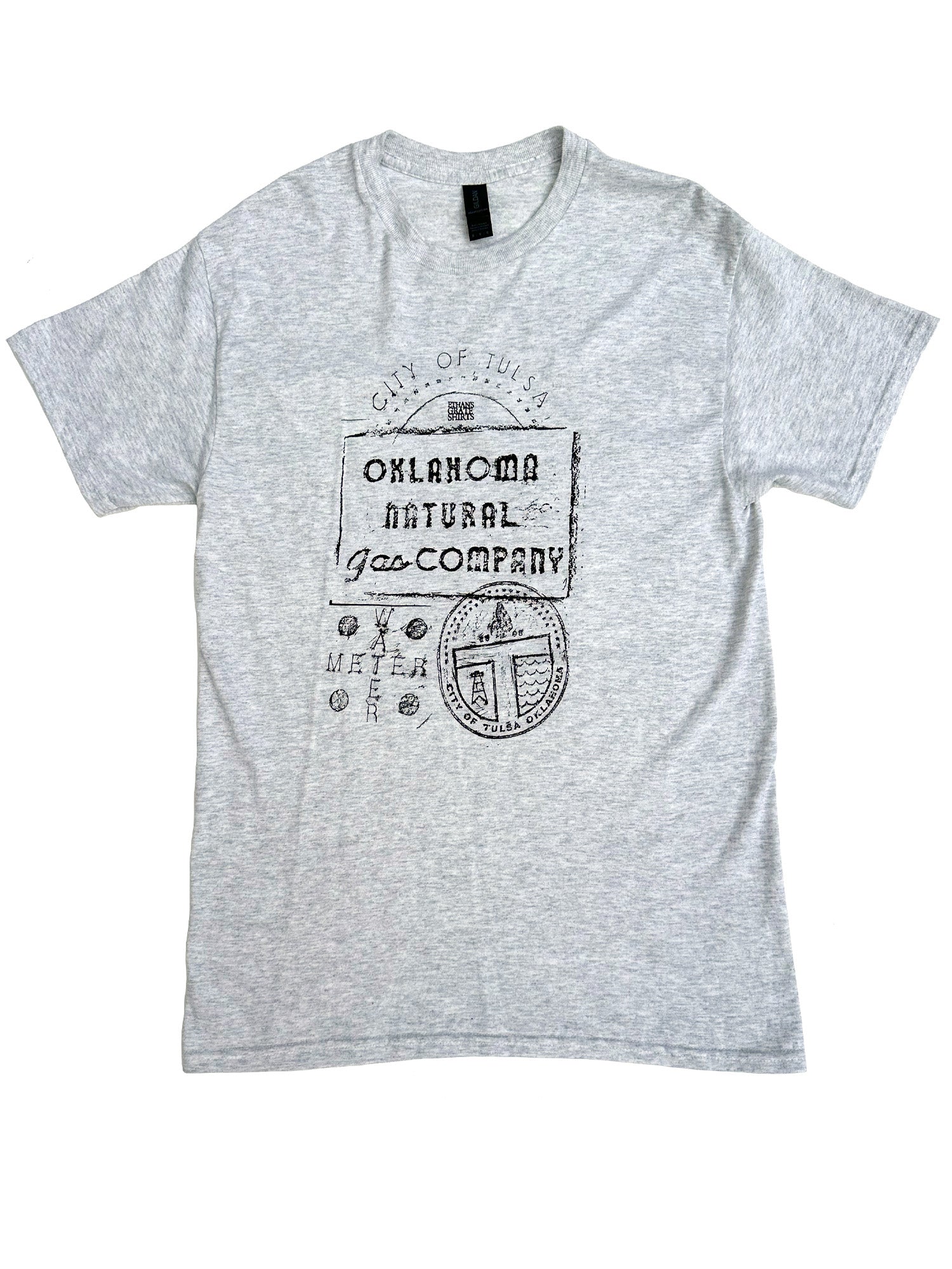 Grey Grate Shirt front, grateshirts.com