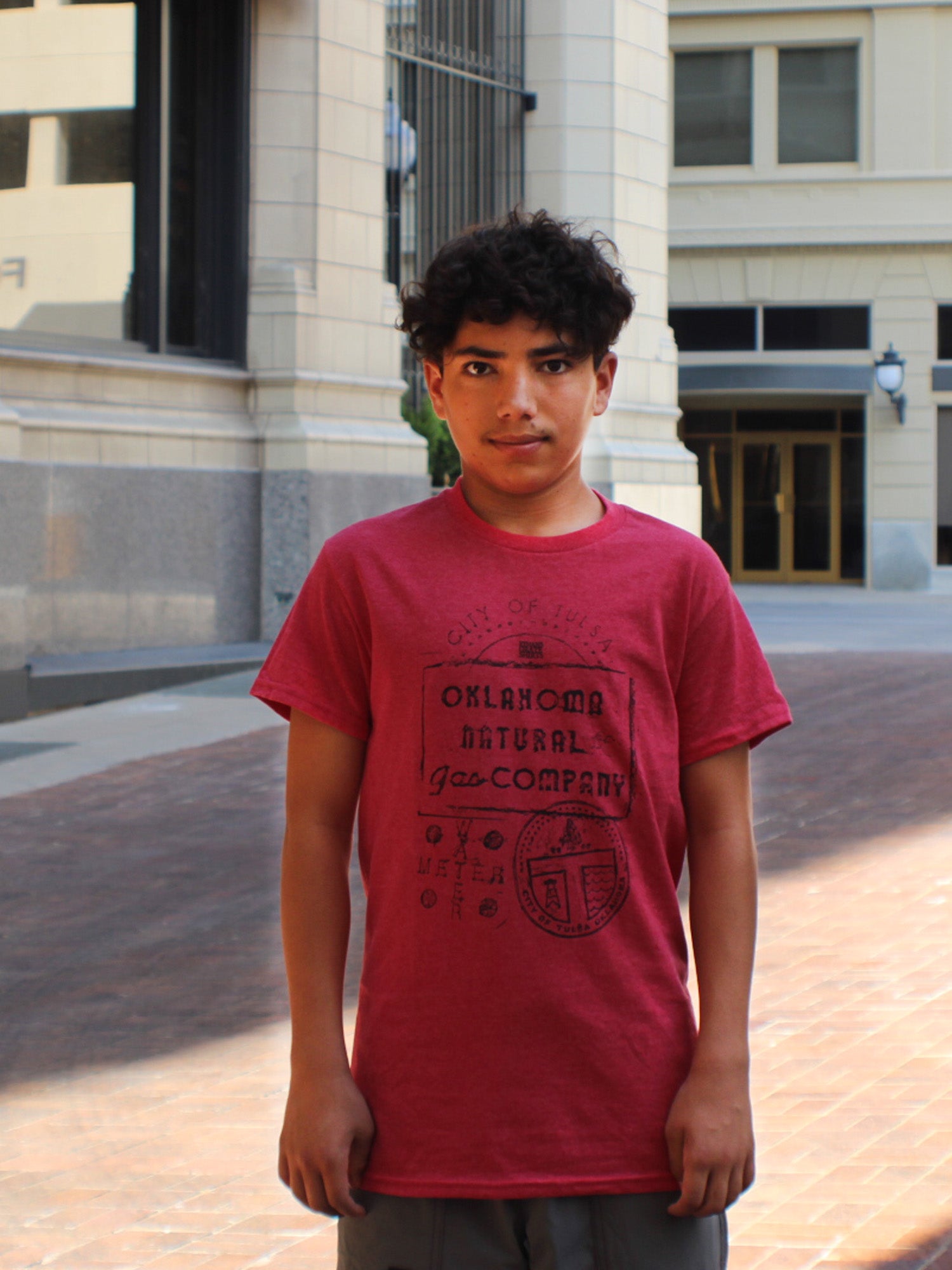 Red Grate Shirts model, grateshirts.com