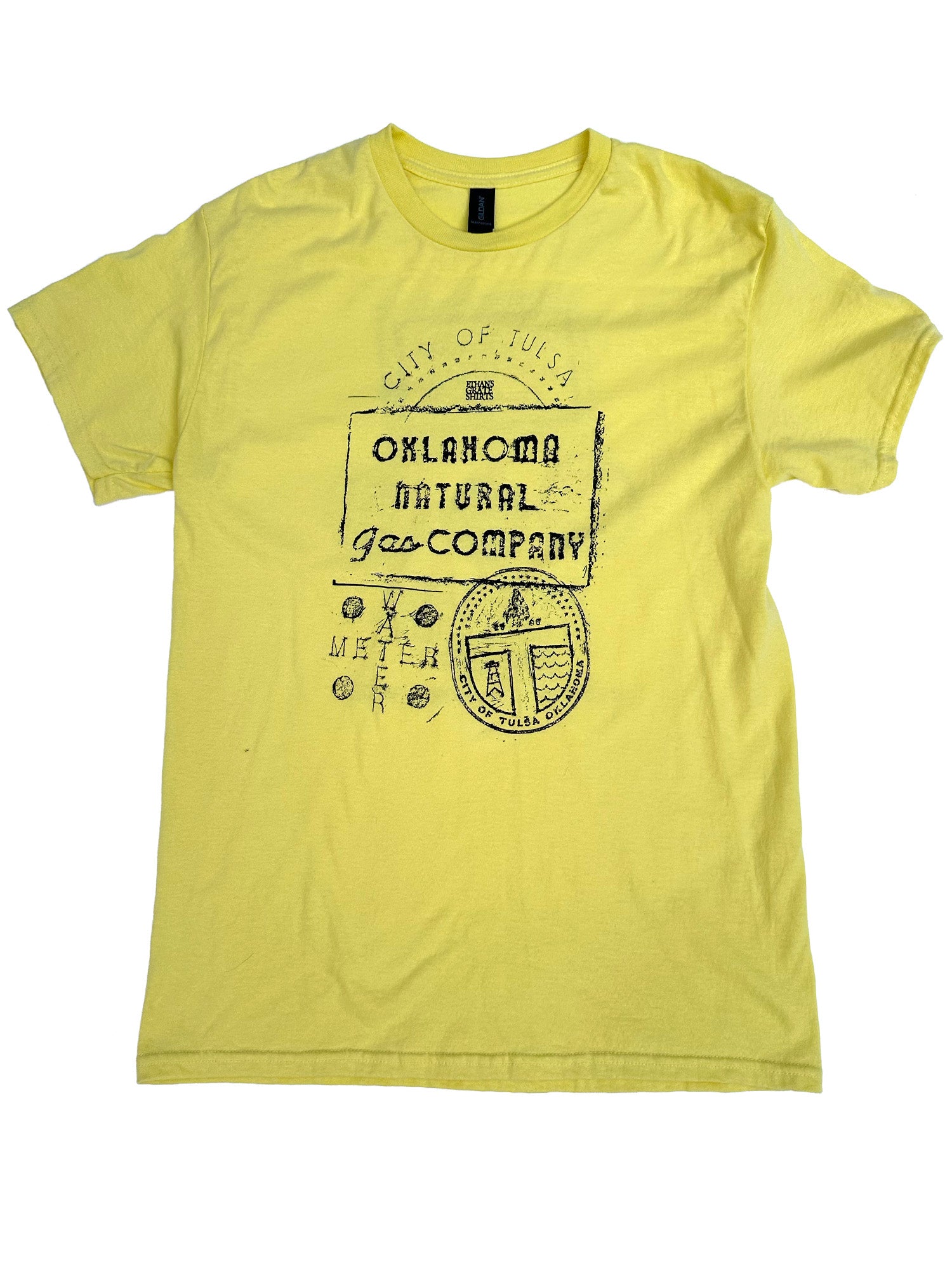 Yellow Grate Shirts front, grateshirts.com