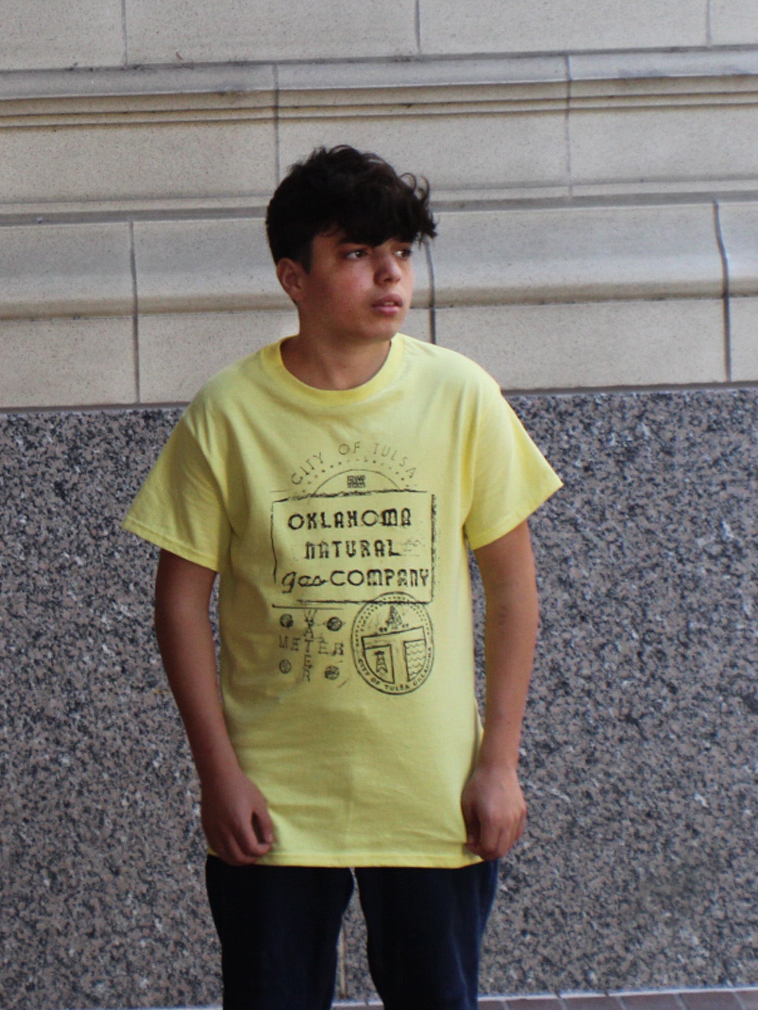 Yellow Grate Shirts back, grateshirts.com